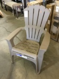 Adams Brown Plastic Adirondack Chair