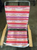(8) Assorted Color Beach Chairs w/5 Positions and Carrying Strap