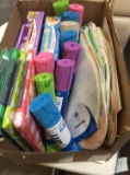 Lot of Assorted Table Cloths, Place Mats and Ziplock Bags