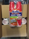 Box of 18oz Eazy-Grip Disposable Red Cups