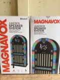 (3) Magnavox Bluetooth Jukebox Speaker System w/Color Changing Lights and Remote