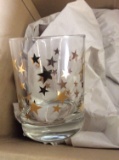 Lot of Glasses with Gold stars
