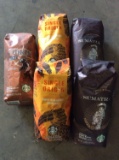 (5) Bags Of Starbucks WHOLE BEAN coffee