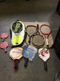 Lot of Assorted Rackets And Paddles