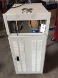 Server Rack on Wheels w/Locking Door and Mounted Cooling Fan