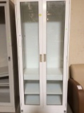6-Shelf Metal Medical/Chemical Cabinet with Vented Roof