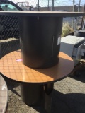 (2) Large Approximately 48in Round Wooden Tables/Desks