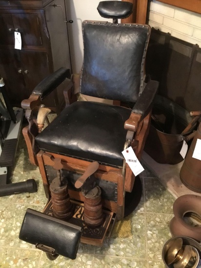 A.L. Undeland Vintage Barber Chair With Accessories