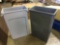 (2) Heavy Duty Grey Commercial Trash Cans