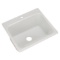 Thermocast Kensington Drop-In Acrylic 25 in. 1-Hole Single Bowl Utility Sink in White
