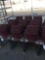 (60) Burgundy Metal and Plastic Stacking Utility Chairs
