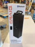 (4) Craig Portable Sound Blaster With Bluetooth