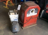 Lot of Lincoln Electric Variable Voltage AC Arc Welder with Welding Rods and Mask