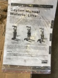 Dayton Manual Lift, Manual Push Stacker, 400 lb. Load Capacity