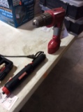 Lot of (1) Craftsman 3.6V Dual Gear Ranges Screwdriver and (1) Milwaukee 3/8 In. Driver-Drill