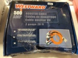 Westward 500A Booster Cable, 2 Gauge 20 ft.