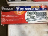 Pittsburgh 21 PC. Socket Set 3/4 In. Drive