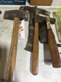 (5) Vintage Hand Held Tools (Mail, Hatchet, etc.)
