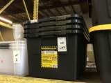Lot of Large Plastic tubs