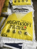 (7) 40 LB Bags Of Diamond Crystal Bright And Soft Salt Pellets For Water Softeners