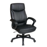 Black Eco Leather High Back Executive Office Chair