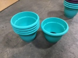 (5) 10in. Round Planters