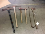 (6) Tools (1) Axe (1) Crowbar (2) Sledgehammer (1) Pickaxe (1) pick