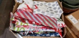 Box of small Christmas themed gift bags