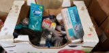 Box of assorted household items