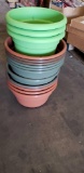 Small round plant pots