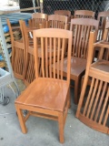 (12) Wooden Dining Chairs