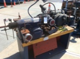 (2) Vintage AMMCO Brake Lathes Mounted On Rolling Bench With Accessories