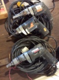 (3) Black and Decker Drywall Screw Drivers