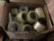 Lot of Rolls of Clear Packing Tape and Tape Guns