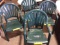 (4) Grosfillex Grean Out Door Plastic Chairs