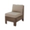 Hampton Bay Outdoor Beverly Sectional Middle Chair w/Beige Cushions