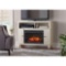 Home Decorators Ashurst 46in. Media Console Infrared Electric Fireplace in Washed Linen Finish