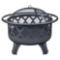 Hampton BayCrossfire 29.50in. Steel Fire Pit w/Cooking Grate