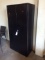 Tall Black Locking Metal Utility Cabinet