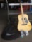 Silvertone Acoustic Guitar with Tuner, Strap, Picks and Case