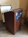 Custom Rolling Wooden Lectern w/Electrical Outlets
