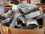 (1) Lot of Kitchen Pots and Pans and accessories. Various sizes and quantities.