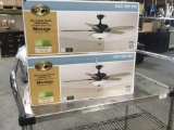 (2) Hampton Bay Menage 52 in. Large Room Ceiling Fans