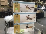 (3) Assorted Hampton Bay 52 in. Large Room Ceiling Fans