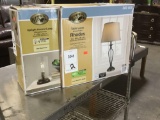 (1) Hampton Bay Uplight Accent Lamp and (1) Rhodes Table Lamp