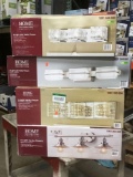 (4) Assorted Home Decorators 3-Light LED Vanity Fixtures