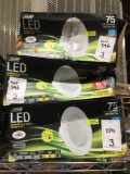 (3) Feit Electric LED Dimmable 5in. and 6in. Retrofit Kits