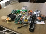 Lot of Assorted Misc. Hand Tools, Clip Cases, Multimeter, Thermostat Wire Etc.