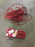 (2) Red and Black 50ft Extension Cords