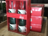 (4) Starbucks Share the Cheer Christmas Sets w/Mugs, Coffee And Hot Cocoa